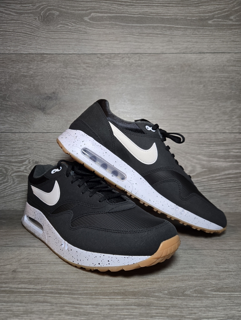 Nike Air Max 1 '86 OG Golf Shoes Black White Gum DV1403-003 Mens Size 8.5 NEW